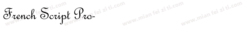 French Script Pro字体转换